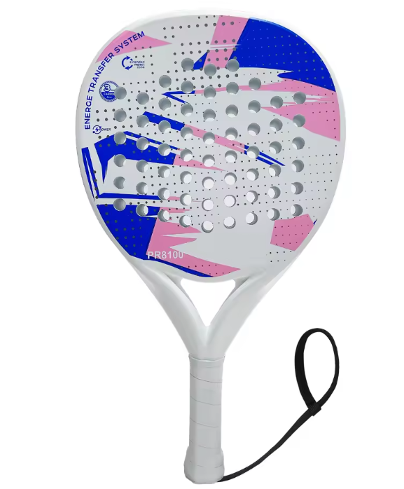 Padel Racket met Carbon Fiber Oppervlak – Lichtgewicht met EVA Memory Foam Kern voor Controle en Kracht