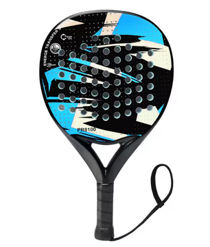 Padel Racket met Carbon Fiber Oppervlak – Lichtgewicht met EVA Memory Foam Kern voor Controle en Kracht