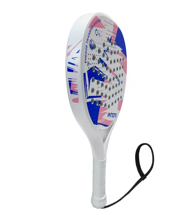 Padel Racket met Carbon Fiber Oppervlak – Lichtgewicht met EVA Memory Foam Kern voor Controle en Kracht