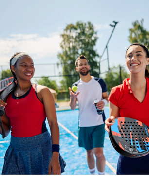 Padel Racket met Carbon Fiber Oppervlak – Lichtgewicht met EVA Memory Foam Kern voor Controle en Kracht