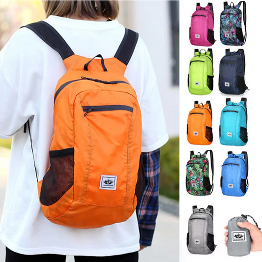 Opvouwbare Rugzak 20L – Lichtgewicht Outdoor Backpack voor Reizen, Wandelen en Fietsen
