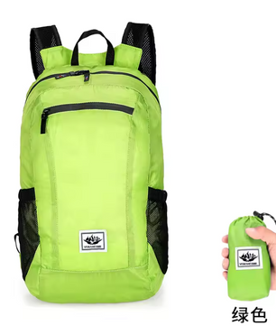 Opvouwbare Rugzak 20L – Lichtgewicht Outdoor Backpack voor Reizen, Wandelen en Fietsen