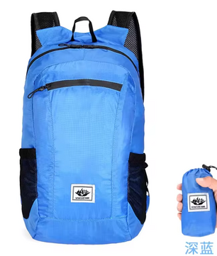 Opvouwbare Rugzak 20L – Lichtgewicht Outdoor Backpack voor Reizen, Wandelen en Fietsen