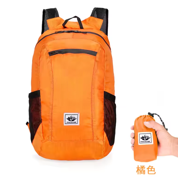 Opvouwbare Rugzak 20L – Lichtgewicht Outdoor Backpack voor Reizen, Wandelen en Fietsen