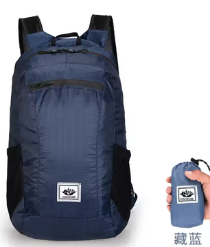 Opvouwbare Rugzak 20L – Lichtgewicht Outdoor Backpack voor Reizen, Wandelen en Fietsen