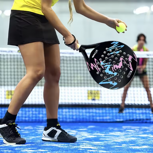 Professioneel Padel Racket – Carbon Fiber met EVA Kern en Opbergtas