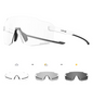 Sport Zonnebril Fotochromisch – UV400 Fietsbril met Frameloos Design voor Outdoor en MTB