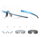 Sport Zonnebril Fotochromisch – UV400 Fietsbril met Frameloos Design voor Outdoor en MTB