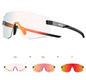 Sport Zonnebril Fotochromisch – UV400 Fietsbril met Frameloos Design voor Outdoor en MTB