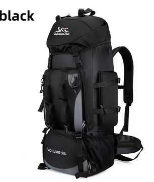 90L Waterdichte Hiking Rugzak – Grote Capaciteit voor Trekking, Kamperen en Backpacken
