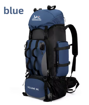 90L Waterdichte Hiking Rugzak – Grote Capaciteit voor Trekking, Kamperen en Backpacken