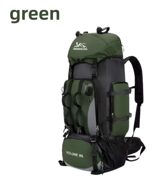90L Waterdichte Hiking Rugzak – Grote Capaciteit voor Trekking, Kamperen en Backpacken