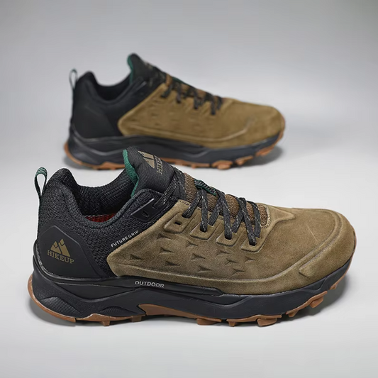 Heren Hiking Schoenen – Slijtvast en Antislip Outdoor Wandelschoenen van Suède Leer