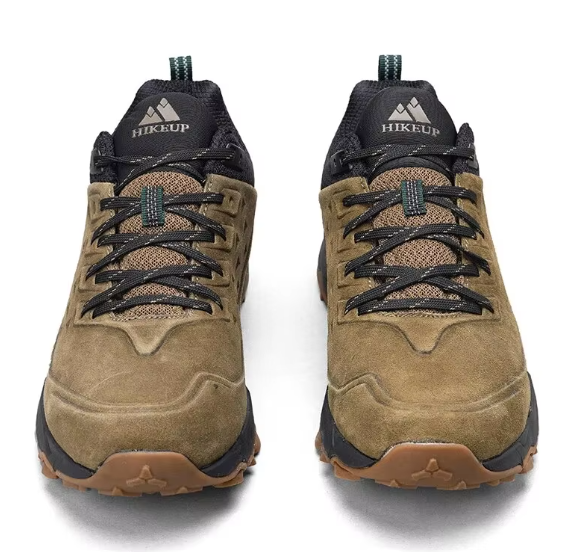 Heren Hiking Schoenen – Slijtvast en Antislip Outdoor Wandelschoenen van Suède Leer
