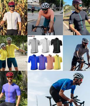 Unisex Fietsshirt – Ademend, Sneldrogend en UV-bescherming, Slim Fit Wielershirt voor MTB en Racefiets