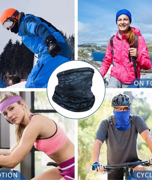 Multifunctionele Nekwarmer – Ademend, UV-bescherming en Naadloos, Unisex Bandana en Gezichtsmasker