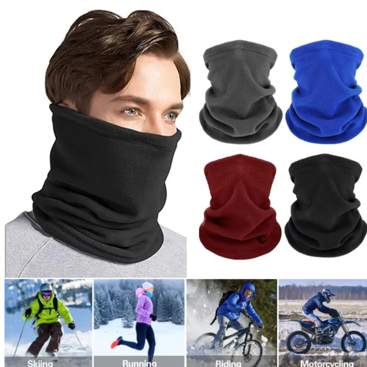 Fleece Nekwarmer – Winddicht, Warm en Zacht, Unisex Wintersjaal en Gezichtsbescherming