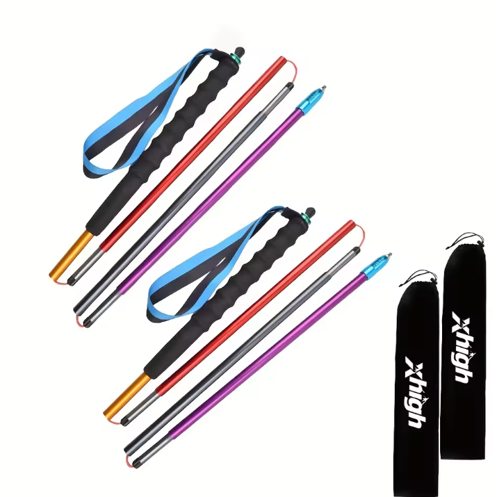 Opvouwbare Trekkingstokken – Ultralicht Aluminium Wandelstokken met Antislip Grip