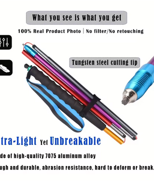 Opvouwbare Trekkingstokken – Ultralicht Aluminium Wandelstokken met Antislip Grip