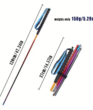 Opvouwbare Trekkingstokken – Ultralicht Aluminium Wandelstokken met Antislip Grip