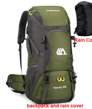 50L Outdoor Rugzak – Grote Waterafstotende Backpack voor Hiking, Reizen en Camping
