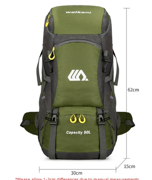 50L Outdoor Rugzak – Grote Waterafstotende Backpack voor Hiking, Reizen en Camping