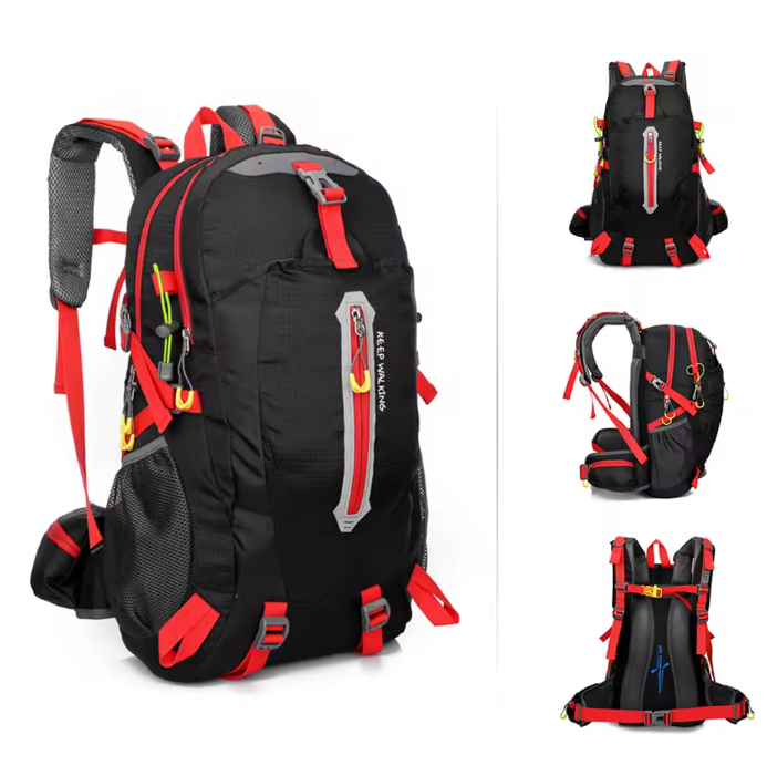 40L Outdoor Rugzak – Waterafstotende Backpack met Laptopvak voor Hiking, Reizen en Camping