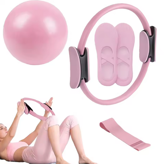 Pilates Set met Ring en Bal – Fitness Set voor Core Training en Full Body Workout