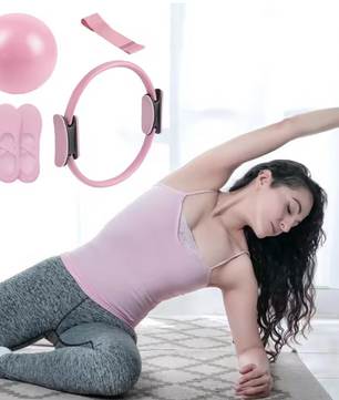 Pilates Set met Ring en Bal – Fitness Set voor Core Training en Full Body Workout