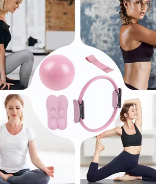 Pilates Set met Ring en Bal – Fitness Set voor Core Training en Full Body Workout