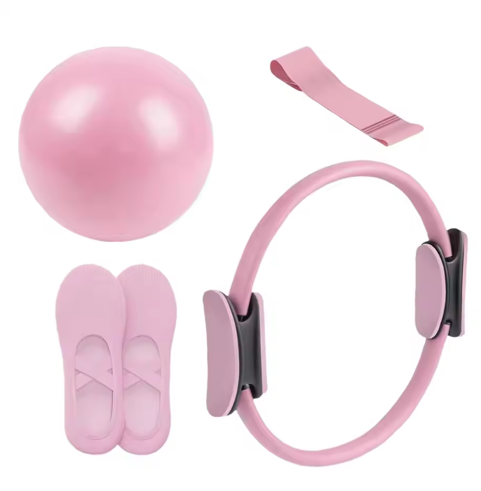 Pilates Set met Ring en Bal – Fitness Set voor Core Training en Full Body Workout