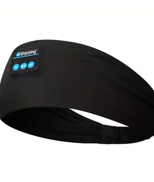 Bluetooth Sport Hoofdband met Oordopjes – Draadloze Muziek Headband voor Fitness en Slaap