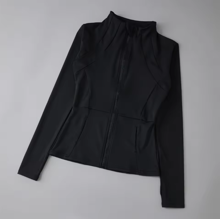 Dames Sport Jacket – Winddichte Hardloop Top met Lange Mouwen voor Fitness en Yoga