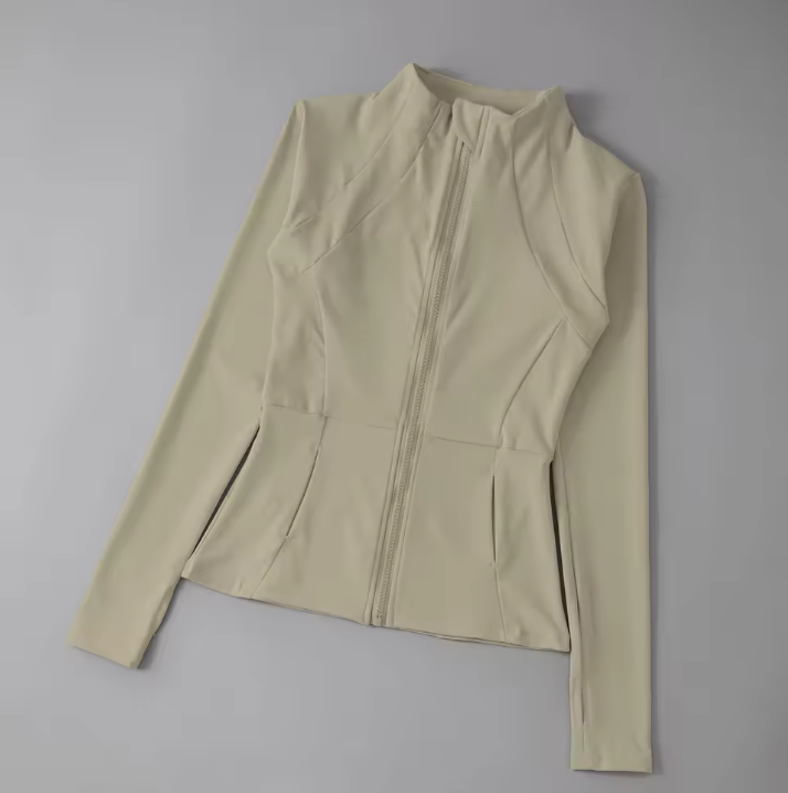 Dames Sport Jacket – Winddichte Hardloop Top met Lange Mouwen voor Fitness en Yoga