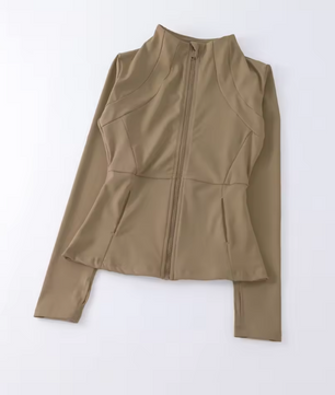 Dames Sport Jacket – Winddichte Hardloop Top met Lange Mouwen voor Fitness en Yoga