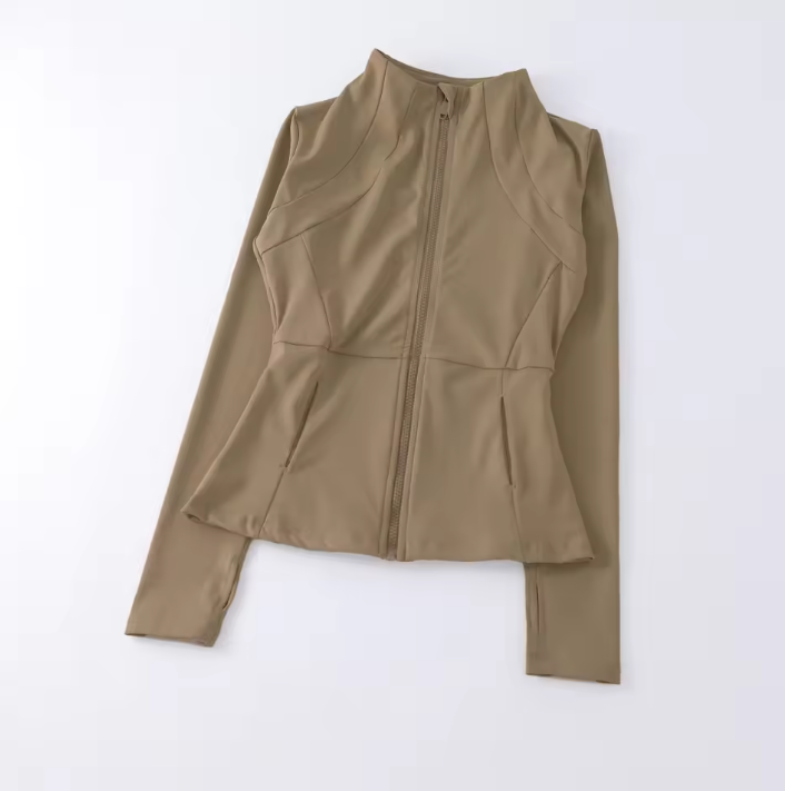 Dames Sport Jacket – Winddichte Hardloop Top met Lange Mouwen voor Fitness en Yoga