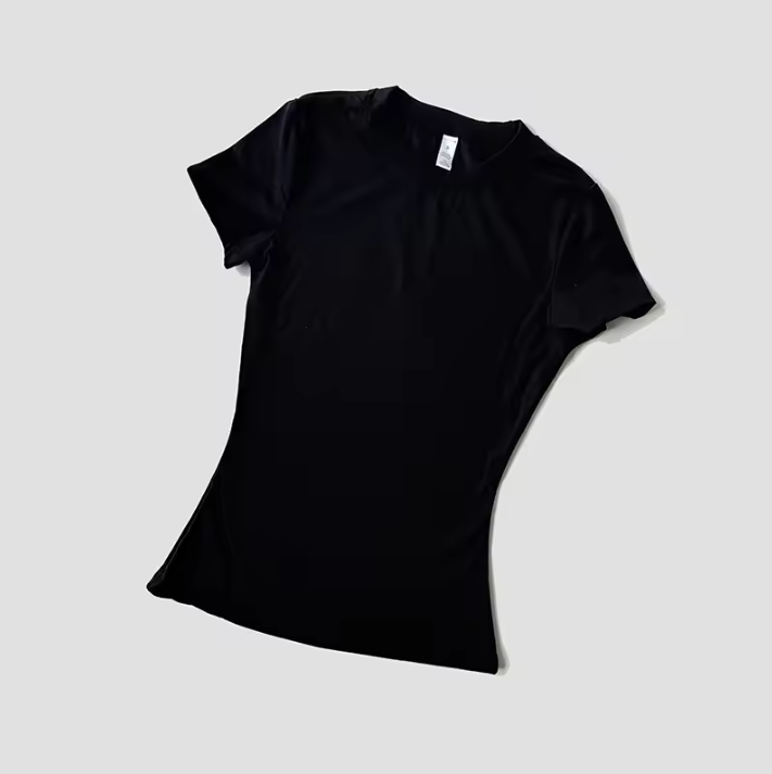 Dames Seamless Sport Top – Ademend Yoga Shirt met Korte Mouwen voor Fitness en Running