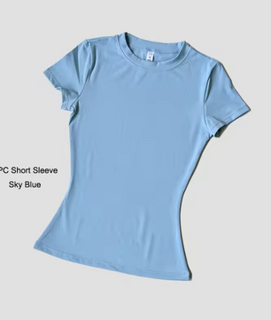 Dames Seamless Sport Top – Ademend Yoga Shirt met Korte Mouwen voor Fitness en Running