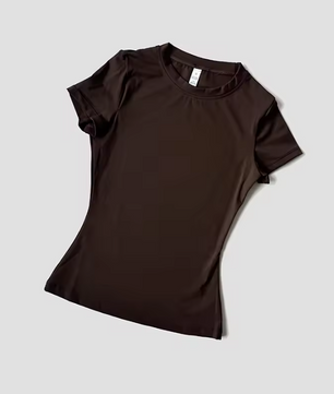 Dames Seamless Sport Top – Ademend Yoga Shirt met Korte Mouwen voor Fitness en Running