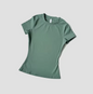 Dames Seamless Sport Top – Ademend Yoga Shirt met Korte Mouwen voor Fitness en Running
