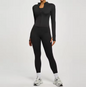 Dames Sport Set – 2-Delige Fitness Outfit met Jacket en High Waist Legging