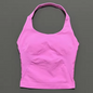 Dames Seamless Sport Top – Halter Fitness Tanktop met Ingebouwde BH en Uitneembare Cups
