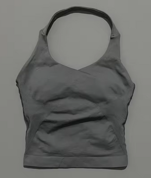 Dames Seamless Sport Top – Halter Fitness Tanktop met Ingebouwde BH en Uitneembare Cups