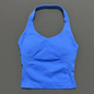 Dames Seamless Sport Top – Halter Fitness Tanktop met Ingebouwde BH en Uitneembare Cups