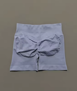 Dames Sport Shorts – Seamless Biker Short met Scrunch Effect voor Fitness en Yoga