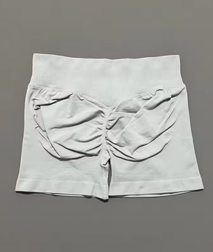 Dames Sport Shorts – Seamless Biker Short met Scrunch Effect voor Fitness en Yoga