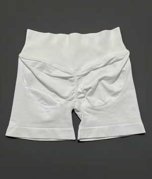 Dames Sport Shorts – Seamless Biker Short met Scrunch Effect voor Fitness en Yoga