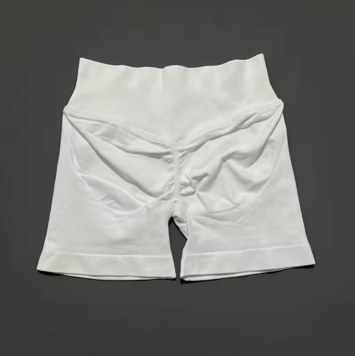 Dames Sport Shorts – Seamless Biker Short met Scrunch Effect voor Fitness en Yoga
