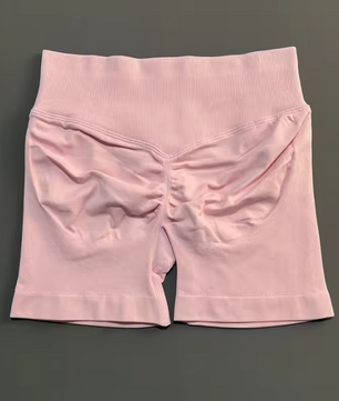 Dames Sport Shorts – Seamless Biker Short met Scrunch Effect voor Fitness en Yoga