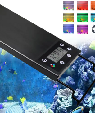 LED Aquarium Verlichting 30-60 cm – Full Spectrum Plant Lamp met Timer en Dimbare Lichtstanden